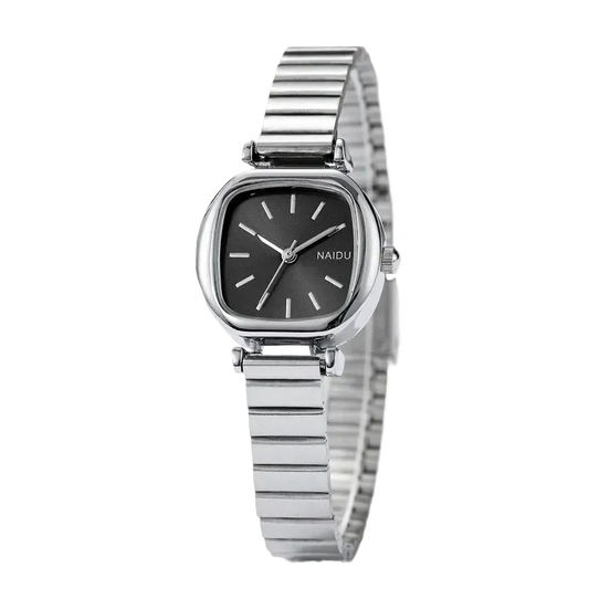 Classic Minimalist Square Watch with Expanding Bracelet.