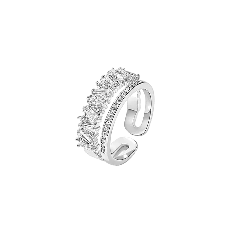 Adjustable Radiant Crystal Wrap Ring – Luxury Accessory.
