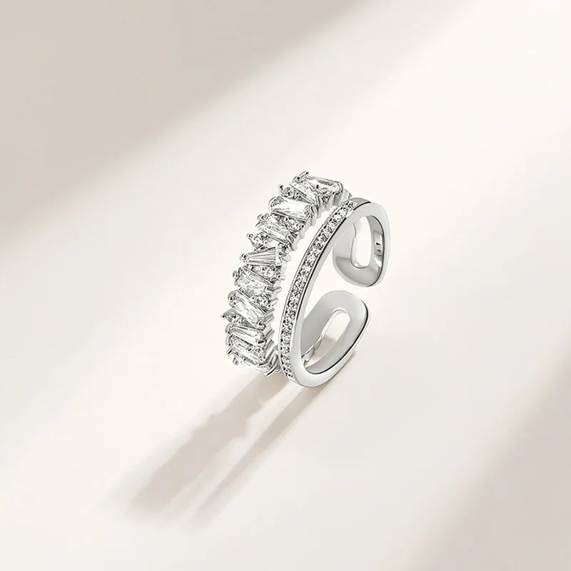 Adjustable Radiant Crystal Wrap Ring – Luxury Accessory.