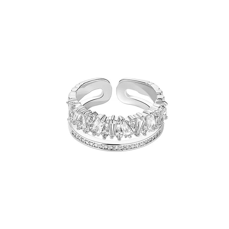 Adjustable Radiant Crystal Wrap Ring – Luxury Accessory.